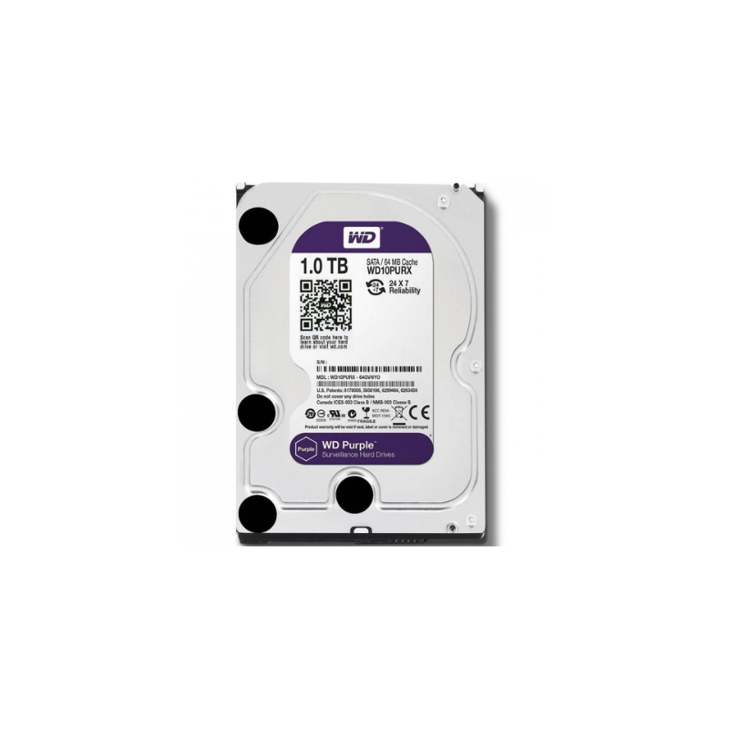 DISQUE DUR INTERNE WESTERN DIGITAL PURPLE 3.5" 1To