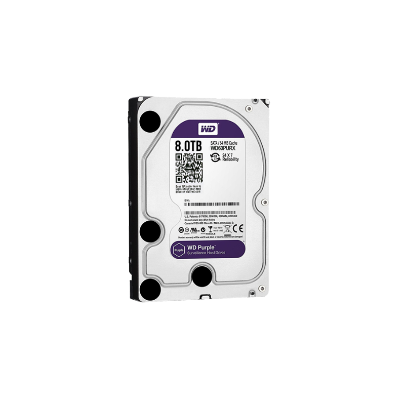 DISQUE DUR INTERNE WESTERN DIGITAL PURPLE 3.5" 8To